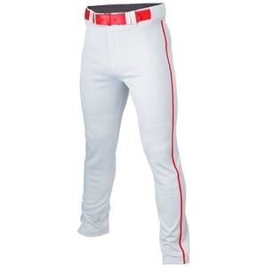 Champro Men's White Baseball Pants with Red Stripe